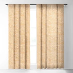 Wagner Campelo Dune Dots 3 Single Panel Sheer Window Curtain - Deny Designs