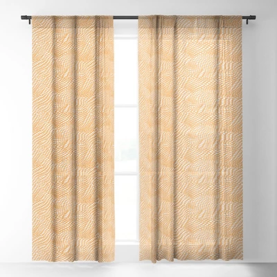 Wagner Campelo Dune Dots 3 Single Panel Sheer Window Curtain - Deny Designs