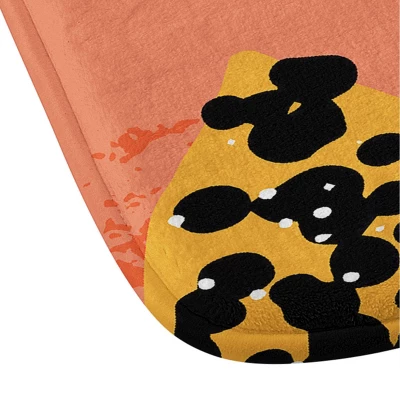 Erika Stallworth Papaya Sky Tropical Fruit Heavy Memory Foam Bath Mat - Deny Designs - Image 2