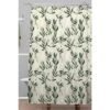 Olive Bloom Shower Curtain Green - Deny Designs