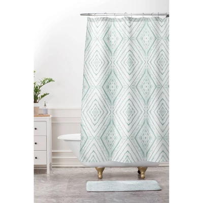 Jacqueline Maldonado Dash Diamond Memory Foam Bath Mat Green - Deny Designs - Image 3