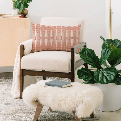 Heather Dutton West End Blush Throw Pillow Pink - Deny Designs