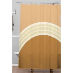 Urban Wild Studio One Day Clay Layers Shower Curtain Brown - Deny Designs