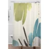 Sheila Wenzel Ganny Bouquet Abstract Shower Curtain White - Deny Designs