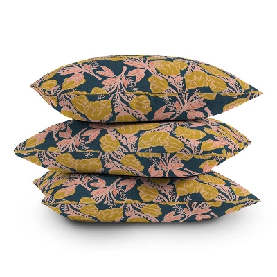 16"x16" Oris Eddu Magnolia Bloom Square Throw Pillow Green - Deny Designs - Image 3