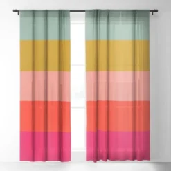 Garima Dhawan Mindscape 22 Single Panel Sheer Window Curtain - Deny Designs