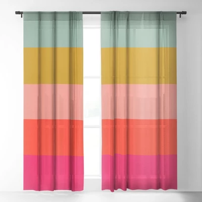 Garima Dhawan Mindscape 22 Single Panel Sheer Window Curtain - Deny Designs