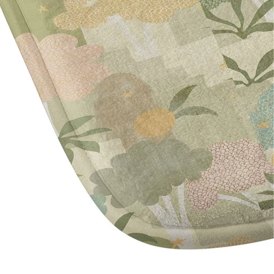 Bohemian Walk Memory Foam Bath Mat Beige - Deny Designs - Image 2