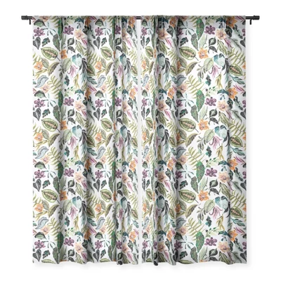 Marta Barragan Camarasa Wild Colorful Jungle FN5 Single Panel Sheer Window Curtain - Deny Designs - Image 2