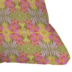 Sewzinski Modern Botanicals III Outdoor Throw Pillow Green/Pink - Deny Designs