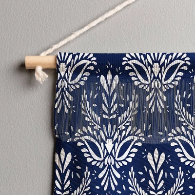 Marta Barragan Camarasa Pattern Indigo Wall Hanging Portrait Blue - Deny Designs - Image 2