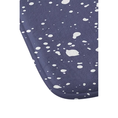 Emanuela Carratoni Stardust Memory Foam Bath Mat Blue - Deny Designs