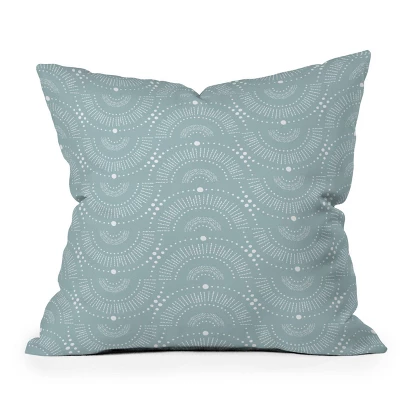 Heather Dutton Rise And Shine Mist Outdoor Throw Pillow Blue - Deny Designs - Image 4