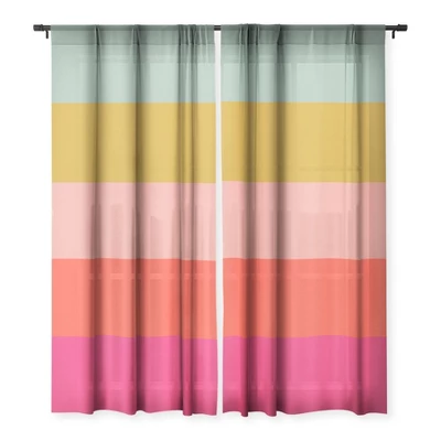 Garima Dhawan Mindscape 22 Single Panel Sheer Window Curtain - Deny Designs - Image 2