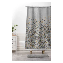 Iveta Abolina Gray Splash Bath Rugs And Mats Gray 24" X 36" - Deny Designs