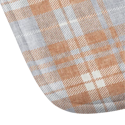 34"x21" Little Arrow Design Co Fall Plaid Warm Memory Foam Bath Mat Orange - Deny Designs - Image 2