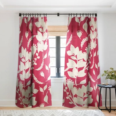 Viviana Gonzalez Floral Magenta Vibes Single Panel Sheer Window Curtain - Deny Designs - Image 6