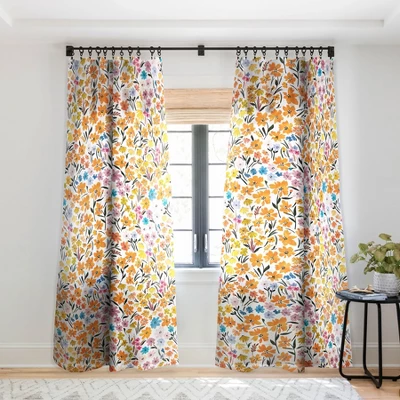 Marta Barragan Camarasa Flowery Meadow Colors Single Panel Sheer Window Curtain - Deny Designs - Image 6