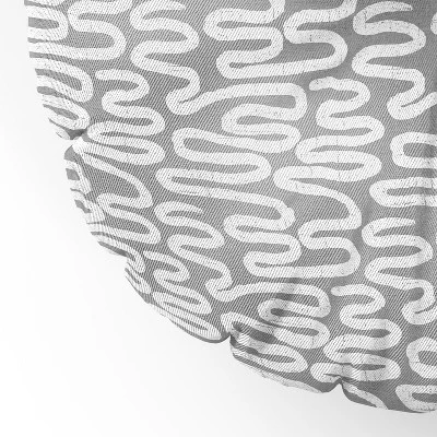 Holli Zollinger Ceres Ani Grey Round Floor Pillow - Deny Designs - Image 2