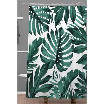 Gale Switzer Jungle Collective Shower Curtain Green - Deny Designs