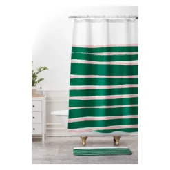 Rebecca Allen My Palm Springs Residence Bath Rugs And Mats Green 24" X 36" - Deny Designs