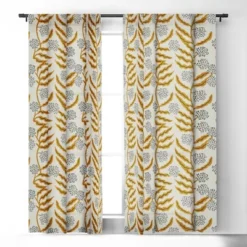 Holli Zollinger LA VILLE VINE Single Panel Room Darkening Window Curtain 108" X 50" - Deny Designs