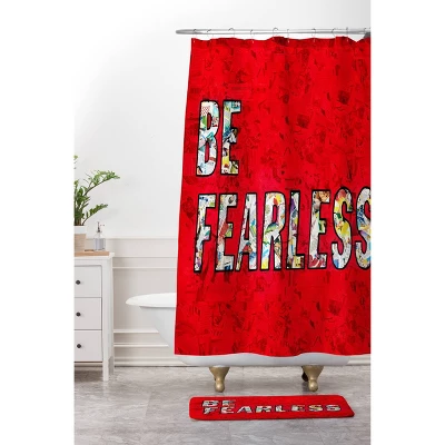 Little Arrow Design Co Multi Striped Shower Curtain Red - Deny Designs - Image 2