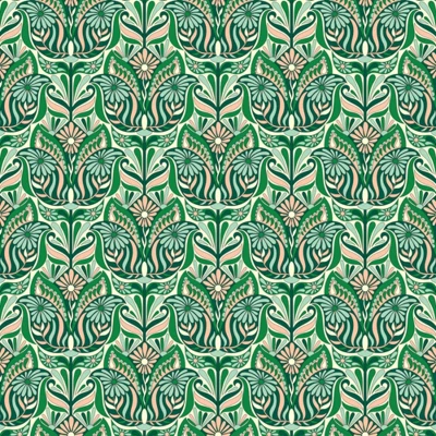 Jenean Morrison Mirror Image Shower Curtain Green - Deny Designs - Image 2