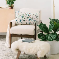 Holli Zollinger Terrazzo Oblong Lumbar Throw Pillow Buff Beige - Deny Designs