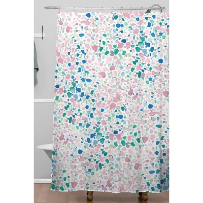 Jacqueline Maldonado Magic Terrazzo Shower Curtain Pink - Deny Designs
