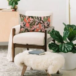 Marta Barragan Camarasa Olives In The Orange Flowers Oblong Lumbar Throw Pillow Pink - Deny Designs