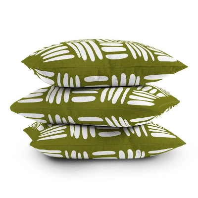 16"x16" Summer Sun Home Art Boho Square Throw Pillow Green - Deny Designs - Image 3