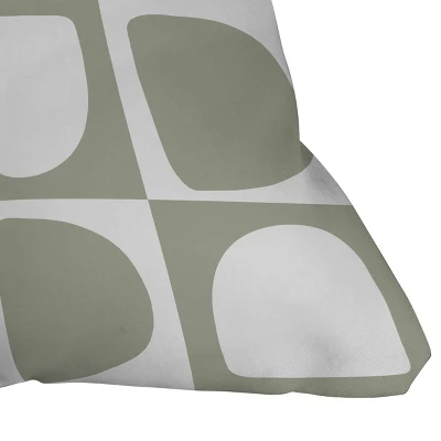 16"x16" Summer Sun Home Art Forms Square Throw Pillow Green - Deny Designs - Image 2