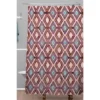 Schatzi Brown Merri Diamond Dusty Shower Curtain Red - Deny Designs