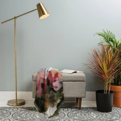 Laura Fedorowicz Floral Muse Woven Throw Blanket - Deny Designs