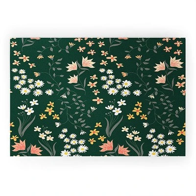 Emanuela Carratoni Meadow Flowers Theme Looped Vinyl Welcome Mat - Society6 - Image 5