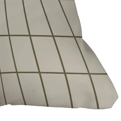 16"x16" Alisa Galitsyna Back To Basics Sand Square Throw Pillow Olive - Deny Designs - Image 2