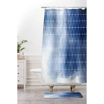 Emanuela Carratoni Thunderstorm Memory Foam Bath Mat Blue - Deny Designs - Image 2