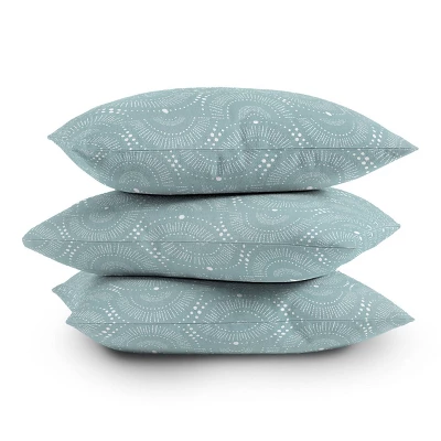 Heather Dutton Rise And Shine Mist Outdoor Throw Pillow Blue - Deny Designs - Image 3