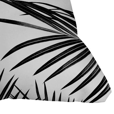 16"x16" Anita & Bella Art Palm Leaves Dream Square Throw Pillow Black - Deny Designs - Image 2