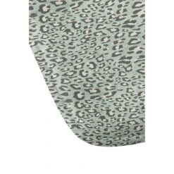 Holli Zollinger Leopard Memory Foam Bath Mat Green - Deny Designs