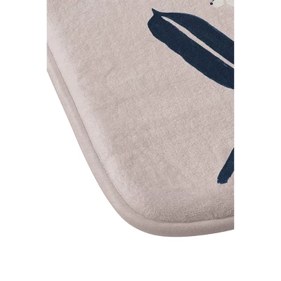 Megan Galante Boho Botanica Memory Foam Bath Mat Brown - Deny Designs