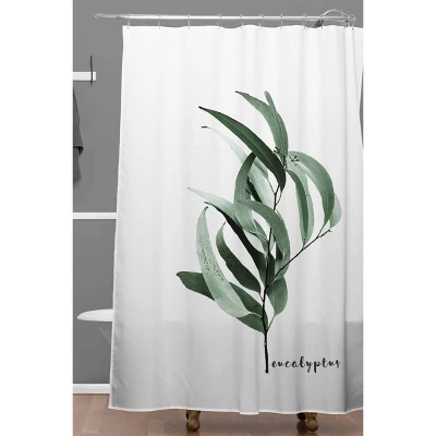 Gale Switzer Eucalyptus Australian Gum Tree Shower Curtain Green - Deny Designs