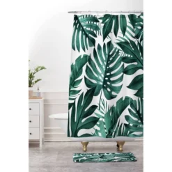 Gale Switzer Jungle Collective Bath Mat Green - Deny Designs