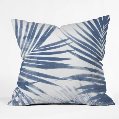 Emanuela Carratoni Serenity Palms Throw Pillow Blue - Deny Designs - Image 4