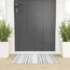Holli Zollinger AEGEAN MULTI STRIPE Looped Vinyl Welcome Mat - Society6