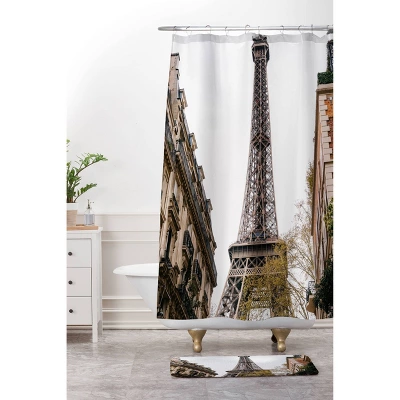 Bethany Young Photography Eiffel Tower Memory Foam Bath Mat Brown - Deny Designs - Image 2
