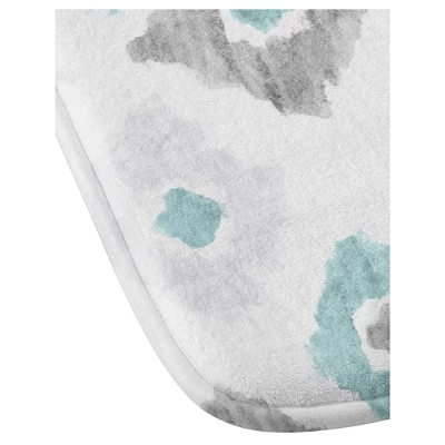 Social Proper Quiet Ikat Cushion Bath Mat Blue - Deny Designs - Image 2