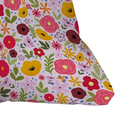 16"x16" Vivien Yip Whimsical Florals Square Throw Pillow Pink - Deny Designs - Image 2