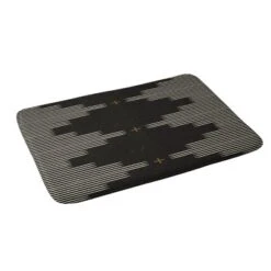 Allie Falcon Southwestern Minimalist Heavy Memory Foam Bath Mat Black - Deny Designs